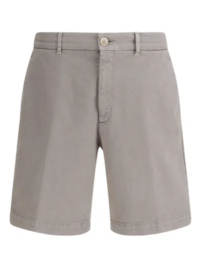 Brunello Cucinelli Button-fastening Shorts In Brown