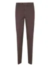 Brunello Cucinelli Button-fastening Trousers In Brown