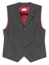 Brunello Cucinelli Button-fastening Waistcoat In Gray