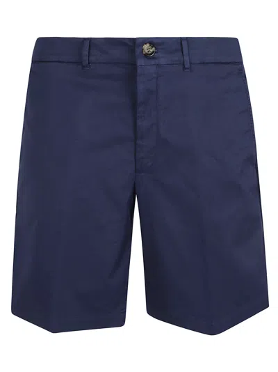 Brunello Cucinelli Button Fitted Shorts In Blue