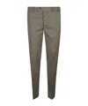 Brunello Cucinelli Straight-leg Trousers With Front And Back Pockets In Gray