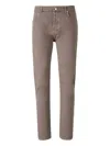 Brunello Cucinelli Button Fly Jeans In Brown
