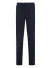 Brunello Cucinelli Stretch-cotton Garment-dyed Trousers In Black