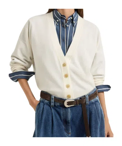 BRUNELLO CUCINELLI BRUNELLO CUCINELLI V-NECK LONG SLEEVED CARDIGAN
