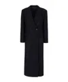 Brunello Cucinelli Wool Coat With Central Back Slit In Black