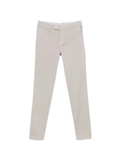 Brunello Cucinelli Button Presed-crease Trousers In Gray