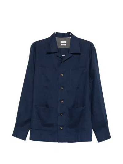 Brunello Cucinelli Button Shirt In Brown