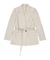 Brunello Cucinelli Wool Jacket Women In Nude