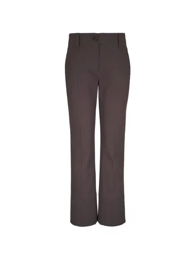 Brunello Cucinelli Button Tailored Trousers In Brown