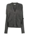 Brunello Cucinelli Button-up Knitted Cardigan In Black