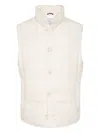 Brunello Cucinelli Button-up Padded Gilet In White