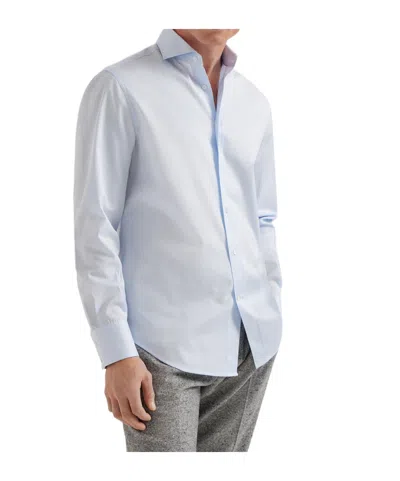 Brunello Cucinelli Button-up Shirt In Blue