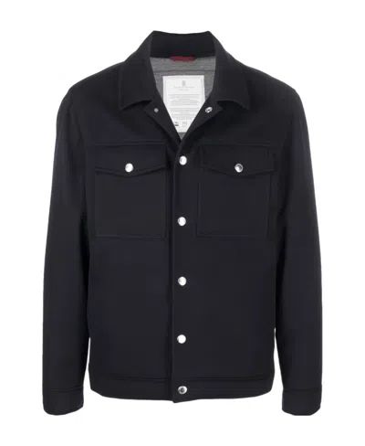 BRUNELLO CUCINELLI BUTTON-UP SHIRT JACKET