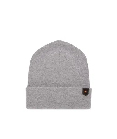Brunello Cucinelli Button-detail Cashmere Beanie In Gray