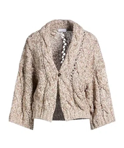 Brunello Cucinelli Button-down Knitwear In Gray