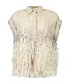 Brunello Cucinelli Button-down Top In Neutral