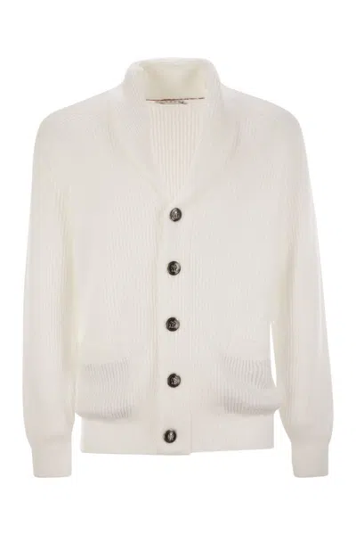 BRUNELLO CUCINELLI BRUNELLO CUCINELLI BUTTONED COTTON RIB CARDIGAN