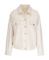 Brunello Cucinelli Buttoned Denim Jacket In Neutral