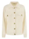 Brunello Cucinelli Buttoned Flap-pocket Cardigan In Neutral