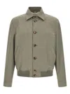 Brunello Cucinelli Long-sleeved Casual Jacket In Green