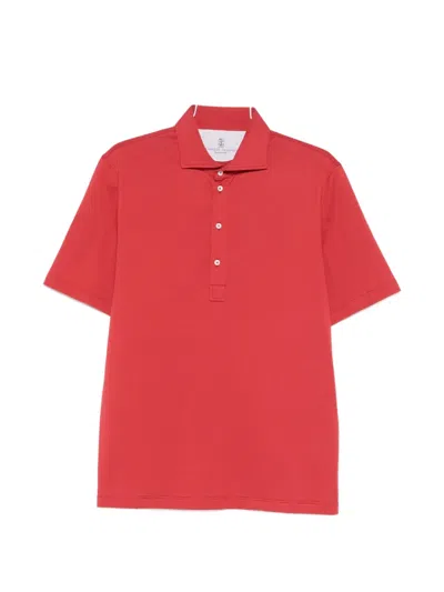 Brunello Cucinelli Short-sleeved Polo Shirt In Multi