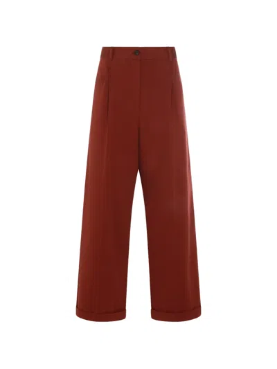 Brunello Cucinelli Buttoned Tailored Trousers In Brown