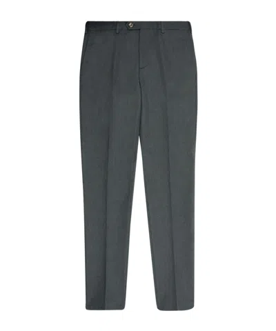 Brunello Cucinelli Buttoned Trousers In Gray