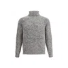 Brunello Cucinelli Men Buttoned Turtleneck Sweater