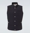 Brunello Cucinelli Quilted High Neck Sleeveless Jacket In Black