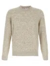 Brunello Cucinelli Men Buttoned Yarn Sweater In Neutral