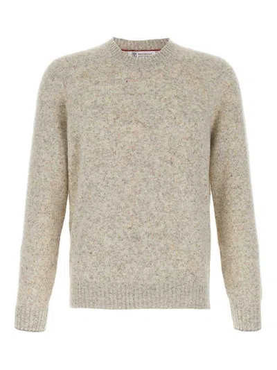 BRUNELLO CUCINELLI SUÉTER CUELLO REDONDO - GRIS