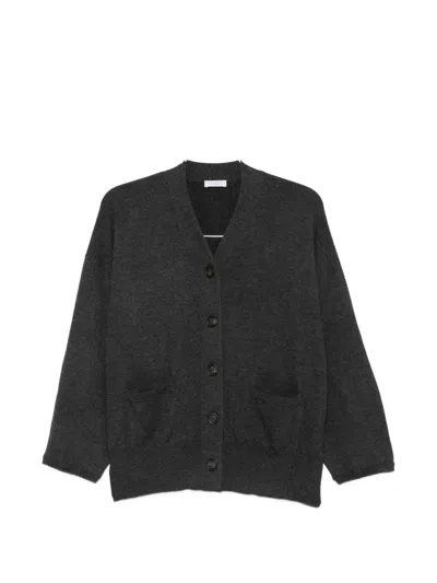 Brunello Cucinelli Button-up Cashmere Cardigan In Black