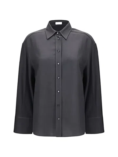 Brunello Cucinelli Button-up Long-sleeve Shirt In Black
