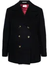 Brunello Cucinelli Double-breasted Felted Coat In Blue