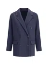 Brunello Cucinelli Structured Caban Jacket With Notched Lapels