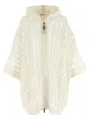 Brunello Cucinelli Cable & Mesh Sweaters And Cardigans White In White