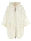 Brunello Cucinelli Cable & Mesh Sweaters And Cardigans White