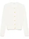 Brunello Cucinelli Cable-knit Cardigan In 白色