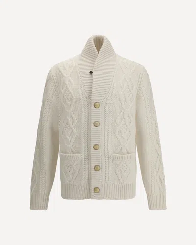 BRUNELLO CUCINELLI CABLE-KNIT CASHMERE CARDIGAN