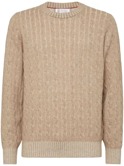 BRUNELLO CUCINELLI CABLE-KNIT CASHMERE JUMPER