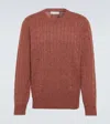 BRUNELLO CUCINELLI CABLE-KNIT CASHMERE SWEATER