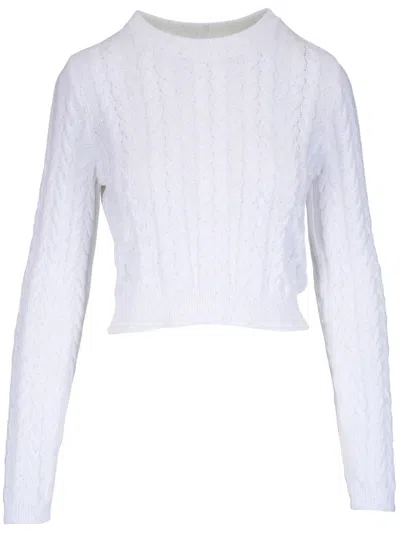 Brunello Cucinelli Cable-knit Jumper In White