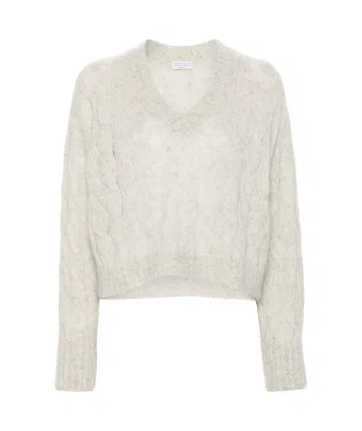 BRUNELLO CUCINELLI CABLE-KNIT JUMPER