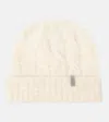 Brunello Cucinelli Cable-knit Mohair Beanie In Beige