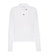 Brunello Cucinelli Dazzling Cables Sweater In White