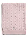 Brunello Cucinelli Cable-knit Scarf In Pink