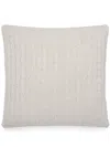 Brunello Cucinelli Cable-knit Sequin-embellished Cushion In Neutrals