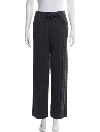 Pre-owned Brunello Cucinelli Cable Knit Sequin Embellishments Sweatpants W/ Tags