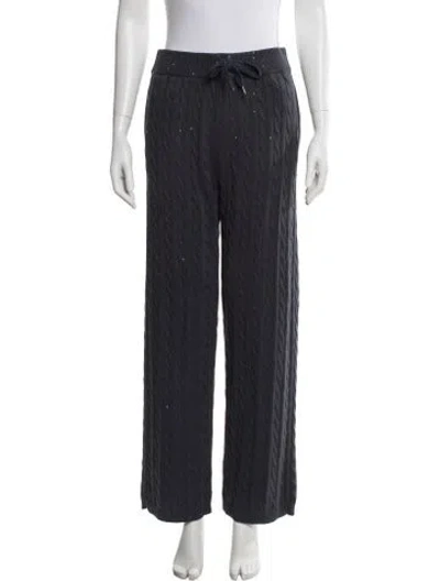 Pre-owned Brunello Cucinelli Cable Knit Sequin Embellishments Sweatpants W/ Tags