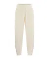 Brunello Cucinelli Women's Cashmere Cable Knit Trousers In White